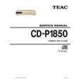 Cover page of TEAC CD-P1850 Service Manual