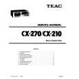 Cover page of TEAC CX-210 Service Manual