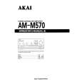 Cover page of AKAI AM-M570 Owner's Manual