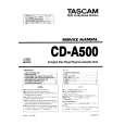 Cover page of TEAC CD-A500 Service Manual