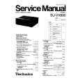 Cover page of TECHNICS SUVX800 Service Manual