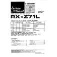 Cover page of PIONEER RX-Z71 Service Manual