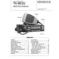 Cover page of KENWOOD TK863G Service Manual