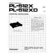 Cover page of PIONEER PL-512XD Service Manual