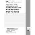 Cover page of PIONEER PDP-R04U/TUCK Owner's Manual