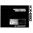 Cover page of PIONEER KX-E60/EW Owner's Manual