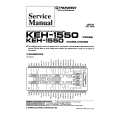 Cover page of PIONEER KEH1550 X1M/ES Service Manual