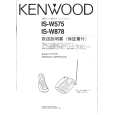 Cover page of KENWOOD IS-W575 Owner's Manual
