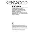 Cover page of KENWOOD KAC-8401 Owner's Manual