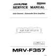 Cover page of ALPINE MRV-F357 Service Manual