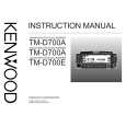 Cover page of KENWOOD TM-D700A Owner's Manual