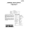 Cover page of ONKYO DX-7500 Service Manual