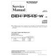 Cover page of PIONEER DEH-P545-W Service Manual