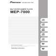 Cover page of PIONEER MEP-7000/KUCXJ Owner's Manual