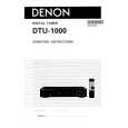 Cover page of DENON DTU1000 Owner's Manual
