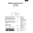 Cover page of ONKYO TA-RW909 Service Manual
