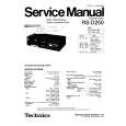 Cover page of TECHNICS RS-D250 Service Manual
