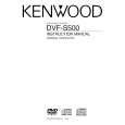 Cover page of KENWOOD DVF-S500 Owner's Manual