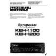 Cover page of PIONEER KEH-1100 Owner's Manual