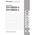 Cover page of PIONEER DV-585A-S/WVXTL Owner's Manual