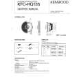 Cover page of KENWOOD KFCHQ135 Service Manual