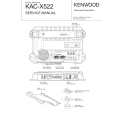 Cover page of KENWOOD KAC-X522 Service Manual