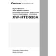 Cover page of PIONEER XW-HTD630A/KUCXJ Owner's Manual