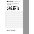 Cover page of PIONEER VSX-D412 Owner's Manual