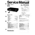 Cover page of TECHNICS SLPG420A Service Manual