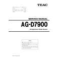 Cover page of TEAC AG-D7900 Service Manual