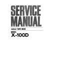 Cover page of AKAI X-100D Service Manual