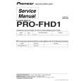 Cover page of PIONEER PRO-FHD1 Service Manual