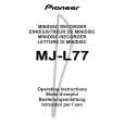 Cover page of PIONEER MJ-L77/MYXK Owner's Manual