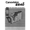 Cover page of CANON E640 Owner's Manual