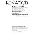 Cover page of KENWOOD KAC-210MR Owner's Manual