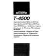 Cover page of ONKYO T-4500 Owner's Manual