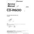 Cover page of PIONEER CDR600 Service Manual
