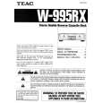 Cover page of TEAC W995RX Owner's Manual