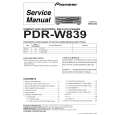 Cover page of PIONEER PDR-W839/WYXJ4 Service Manual