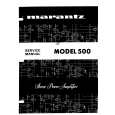 Cover page of MARANTZ MODEL 500 Service Manual
