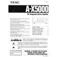 Cover page of TEAC A-X5000 Owner's Manual