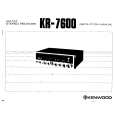 Cover page of KENWOOD KR-7600 Owner's Manual