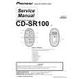 Cover page of PIONEER CD-SR100/E Service Manual