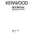 Cover page of KENWOOD DPX-MP4100 Owner's Manual