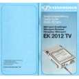 Cover page of SENNHEISER EK 2012 TV Owner's Manual