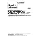 Cover page of PIONEER KEH1500 X1N/EW+X1N Service Manual