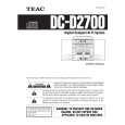 Cover page of TEAC DCD2700 Owner's Manual