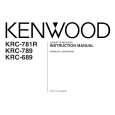 Cover page of KENWOOD KRC-781R Owner's Manual
