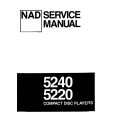 Cover page of NAD 5220 Service Manual