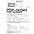 Cover page of PIONEER PDP-502MXE/YVLDK/1 Service Manual